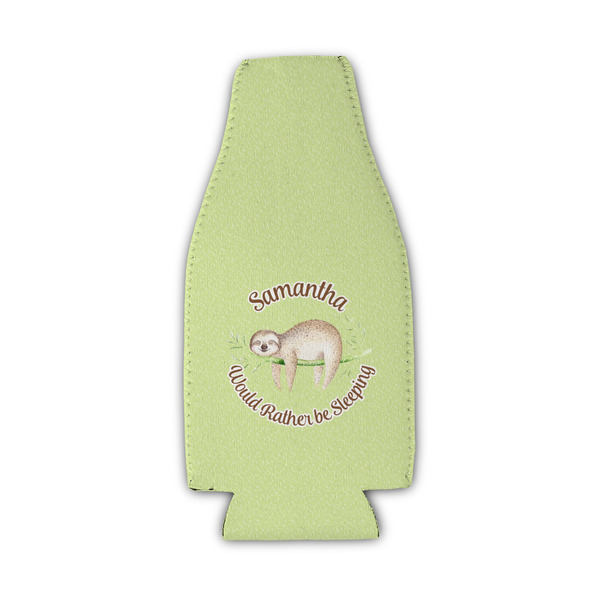 Custom Sloth Zipper Bottle Cooler (Personalized)