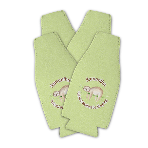 Sloth Zipper Bottle Cooler - Set of 4 - PARENT MAIN (flat)