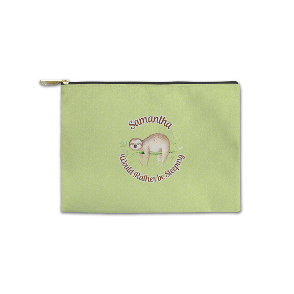 Custom Sloth Zipper Pouch - Small - 8.5"x6" (Personalized)