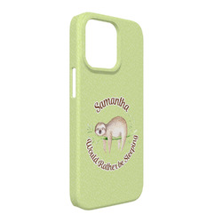 Sloth iPhone Case - Plastic - iPhone 13 Pro Max (Personalized)