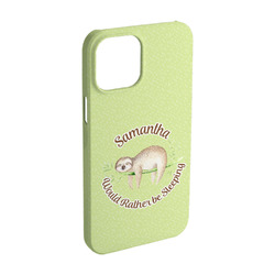 Sloth iPhone Case - Plastic - iPhone 15 (Personalized)