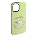 Sloth iPhone Case - Rubber Lined (Personalized)