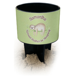 Sloth Black Beach Spiker Drink Holder (Personalized)