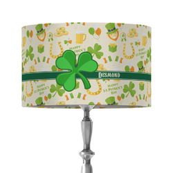 St. Patrick's Day 12" Drum Lamp Shade - Fabric (Personalized)