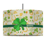 St. Patrick's Day 12" Drum Pendant Lamp - Fabric (Personalized)