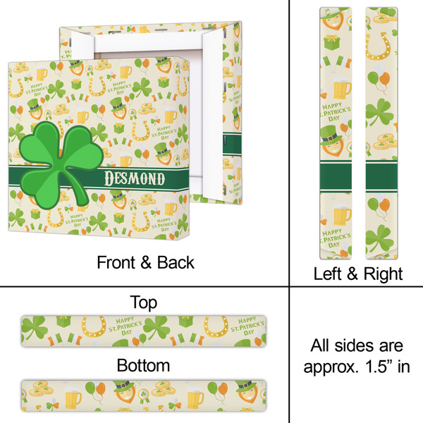 St. Patrick's Day 12x12 - Canvas Print - Approval