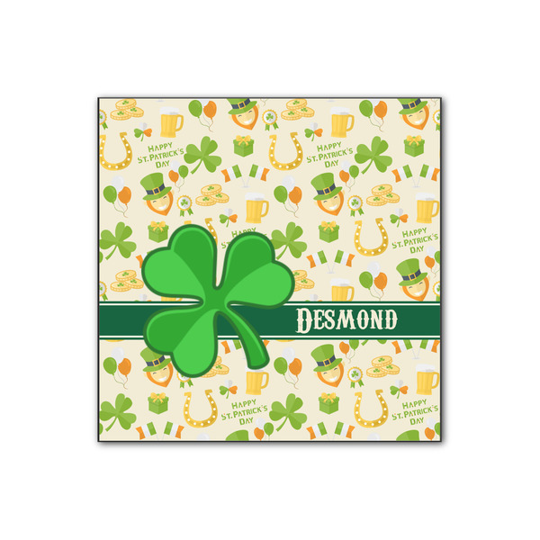 Custom St. Patrick's Day Wood Print - 12x12 (Personalized)