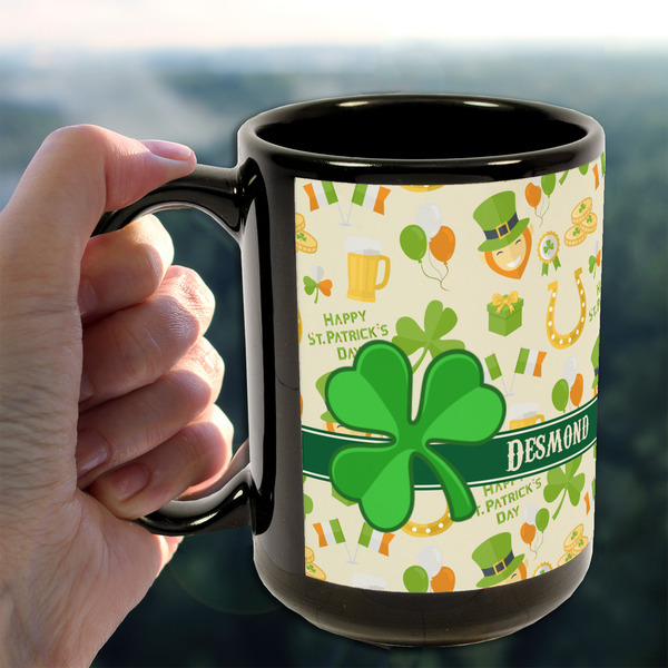 St. Patrick's Day 15oz. Black Mug - LIFESTYLE