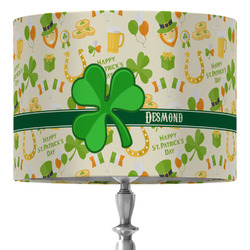 St. Patrick's Day 16" Drum Lamp Shade - Fabric (Personalized)