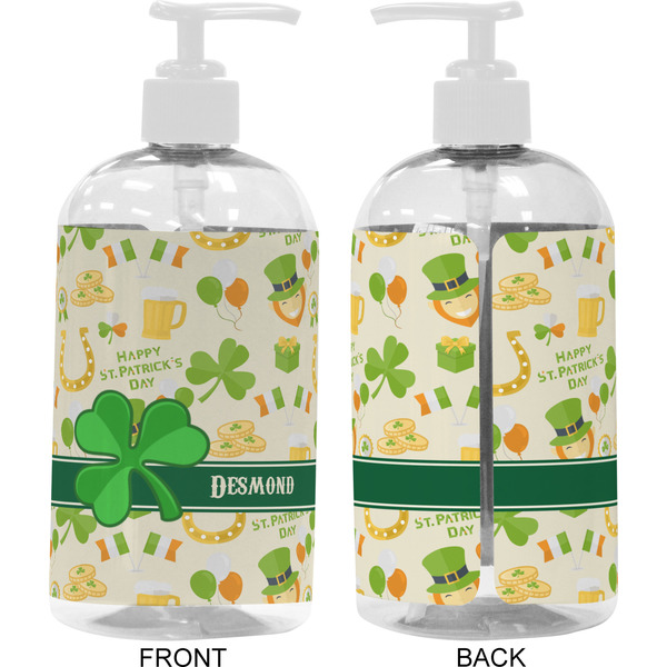 St. Patrick's Day 16 oz Plastic Liquid Dispenser- Approval- White