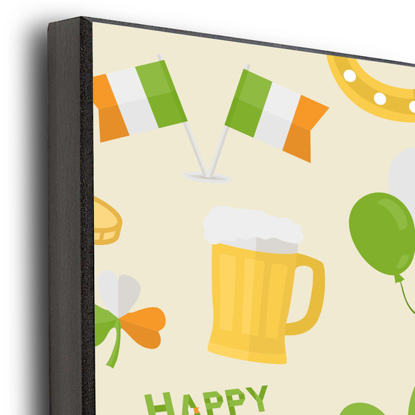 St. Patrick's Day 20x30 Wood Print - Closeup