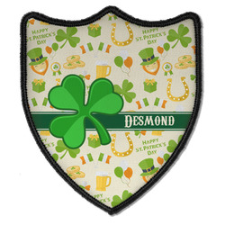 St. Patrick's Day Iron On Shield Patch B w/ Name or Text