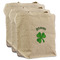 St. Patrick's Day 3 Reusable Cotton Grocery Bags - Front View