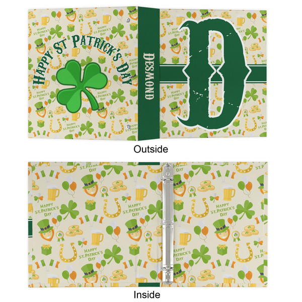 St. Patrick's Day 3 Ring Binders - Full Wrap - 1" - APPROVAL