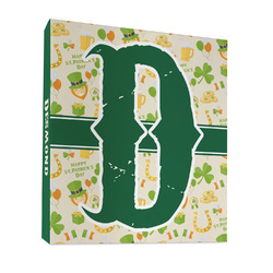 St. Patrick's Day 3 Ring Binder - Full Wrap - 1" (Personalized)