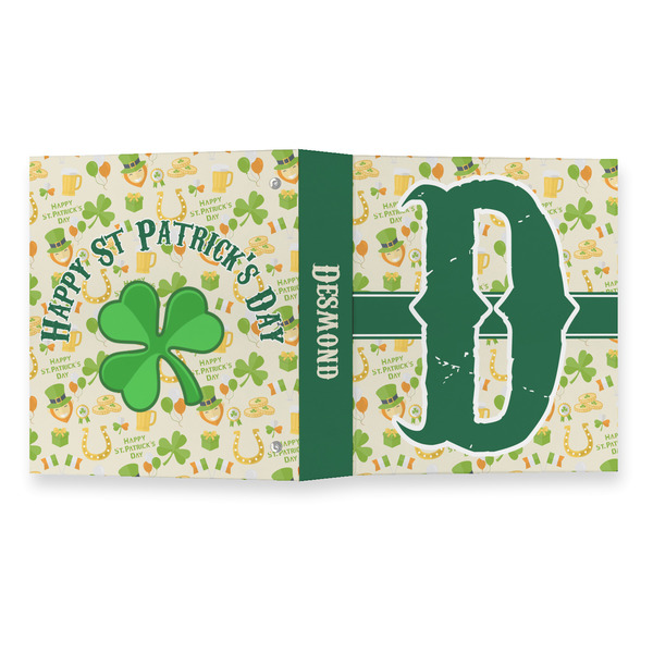 St. Patrick's Day 3 Ring Binders - Full Wrap - 1" - OPEN OUTSIDE