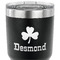 St. Patrick's Day 30 oz Stainless Steel Ringneck Tumbler - Black - CLOSE UP