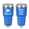 St. Patrick's Day 30 oz Stainless Steel Tumbler - Royal Blue - Double-Sided (Personalized)