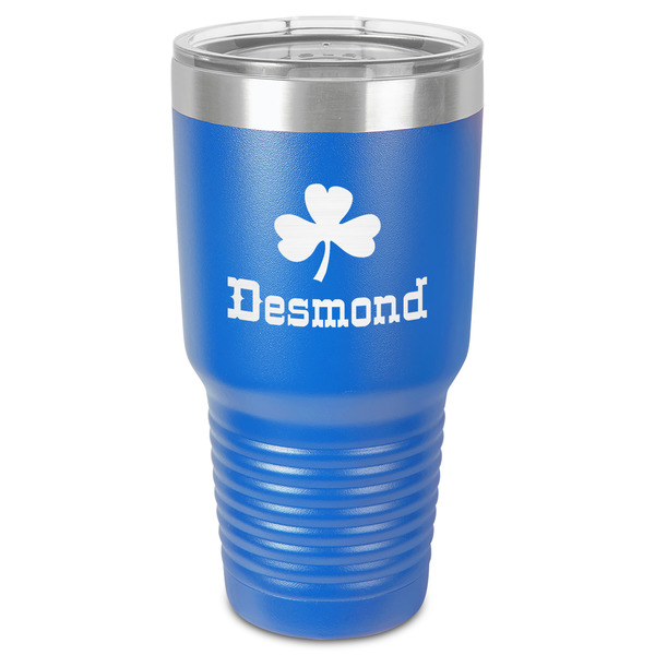 St. Patrick's Day 30 oz Stainless Steel Ringneck Tumbler - Blue - Front