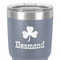 St. Patrick's Day 30 oz Stainless Steel Ringneck Tumbler - Grey - Close Up