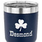 St. Patrick's Day 30 oz Stainless Steel Ringneck Tumbler - Navy - CLOSE UP