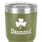 St. Patrick's Day 30 oz Stainless Steel Ringneck Tumbler - Olive - Close Up