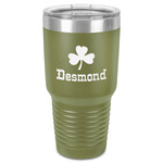 St. Patrick's Day 30 oz Stainless Steel Tumbler - Olive - Single-Sided (Personalized)