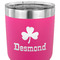St. Patrick's Day 30 oz Stainless Steel Ringneck Tumbler - Pink - CLOSE UP