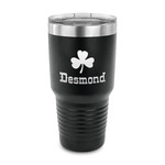 St. Patrick's Day 30 oz Stainless Steel Tumbler - Black - Single Sided (Personalized)
