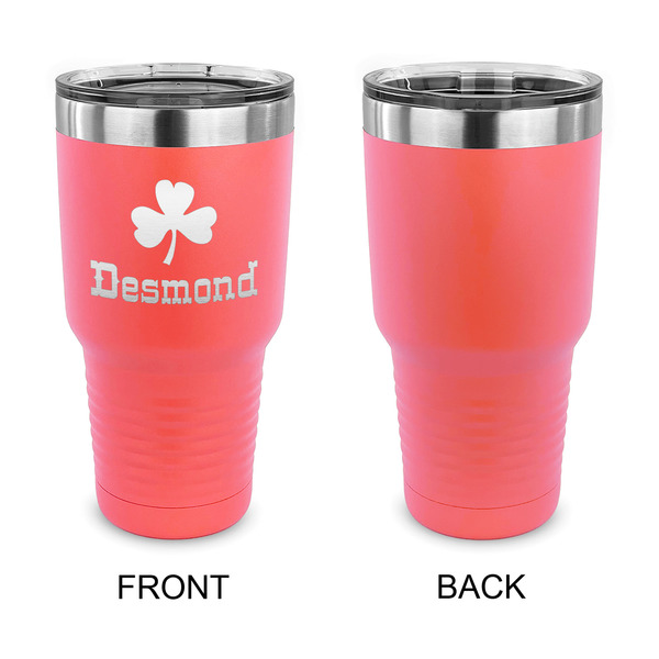 St. Patrick's Day 30 oz Stainless Steel Ringneck Tumblers - Coral - Single Sided - APPROVAL