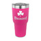 St. Patrick's Day 30 oz Stainless Steel Tumbler - Pink - Single Sided (Personalized)
