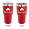 St. Patrick's Day 30 oz Stainless Steel Tumbler - Red - Double Sided (Personalized)