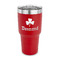 St. Patrick's Day 30 oz Stainless Steel Tumbler - Red - Single Sided (Personalized)