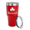 St. Patrick's Day 30 oz Stainless Steel Ringneck Tumblers - Red - LID OFF
