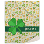St. Patrick's Day Sherpa Throw Blanket (Personalized)