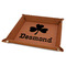 St. Patrick's Day Faux Leather Dice Tray - 9" x 9" - Rawhide (Personalized)
