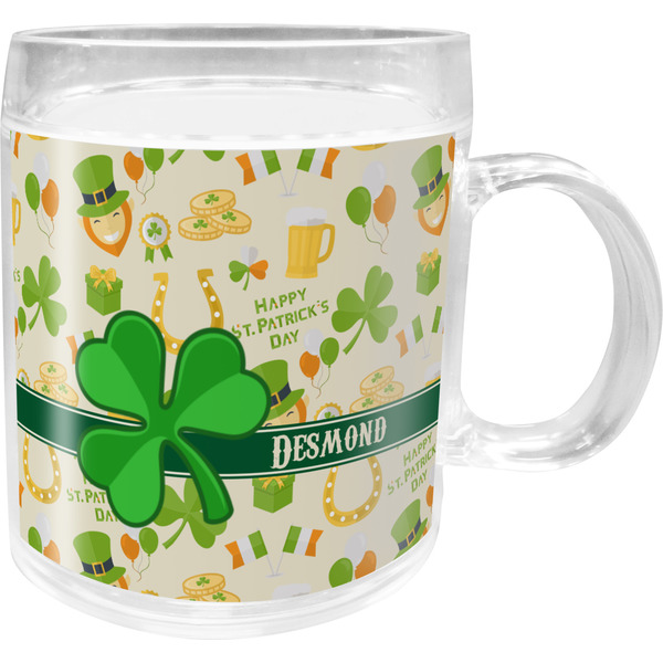 Custom St. Patrick's Day Acrylic Kids Mug (Personalized)