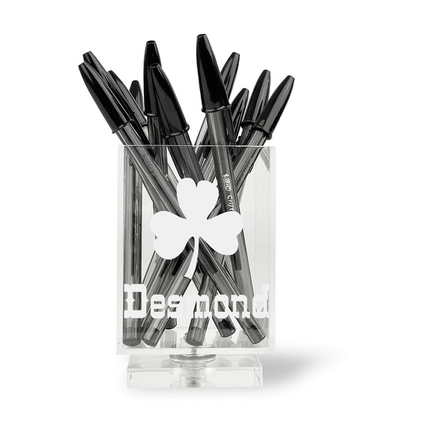 St. Patrick's Day Acrylic Pencil Holder - FRONT