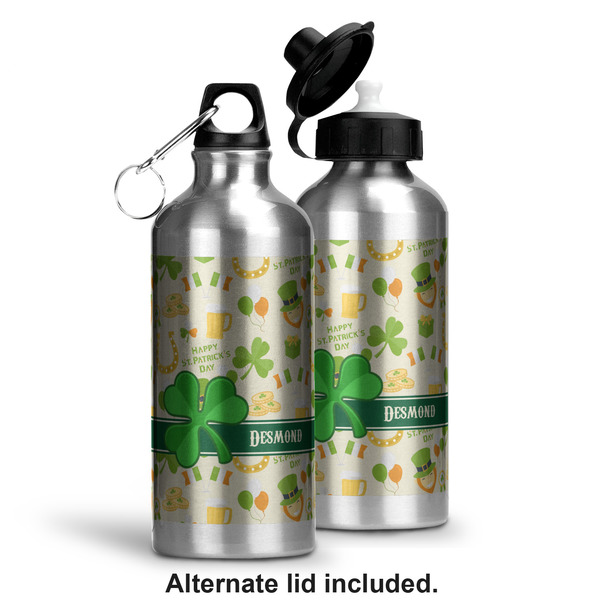St. Patrick's Day Aluminum Water Bottle - Alternate lid options