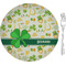 St. Patrick's Day Glass Appetizer / Dessert Plate 8" (Personalized)