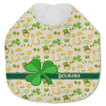 St. Patrick's Day Jersey Knit Baby Bib w/ Name or Text
