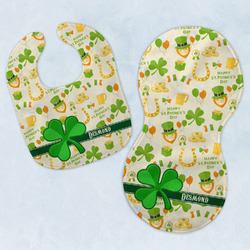 St. Patrick's Day Baby Bib & Burp Set w/ Name or Text