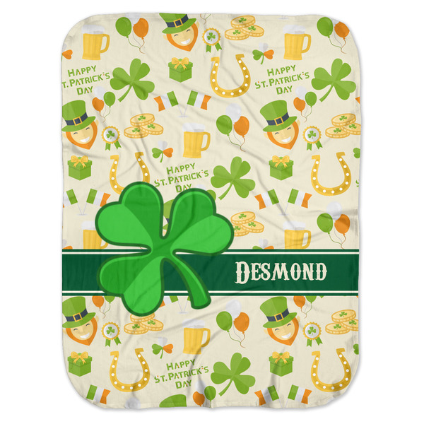 Custom St. Patrick's Day Baby Swaddling Blanket (Personalized)