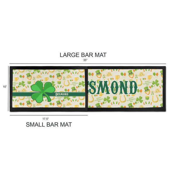 St. Patrick's Day Bar Mats - Sizing Chart