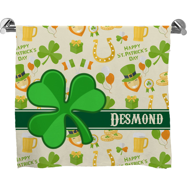 Custom St. Patrick's Day Bath Towel (Personalized)