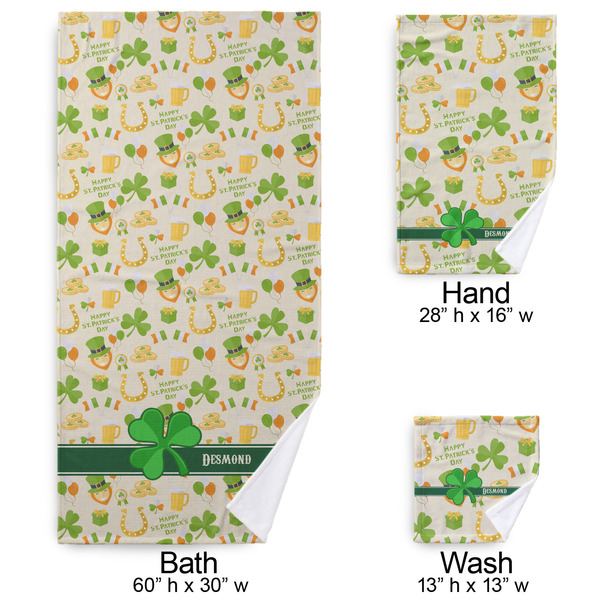 St. Patrick's Day Bath Towel Sets - 3-piece - Approval