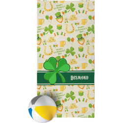 St. Patrick's Day Beach Towel (Personalized)