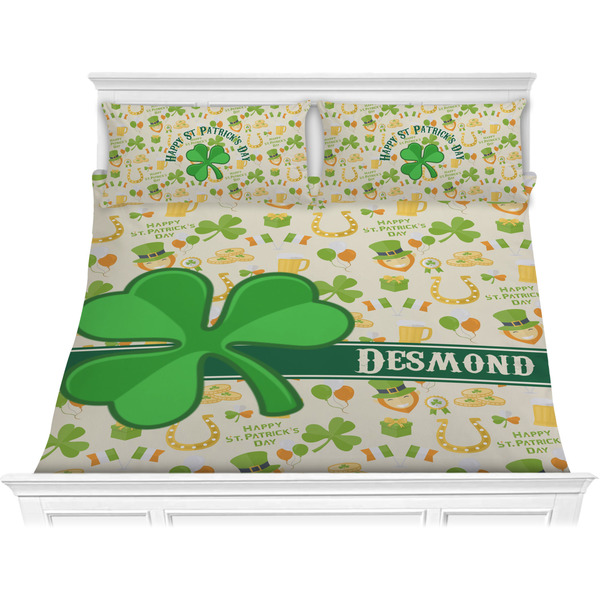 Custom St. Patrick's Day Comforter Set - King (Personalized)