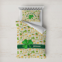 St. Patrick's Day Duvet Cover Set - Twin XL (Personalized)
