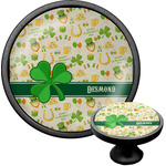 St. Patrick's Day Cabinet Knob (Black) (Personalized)